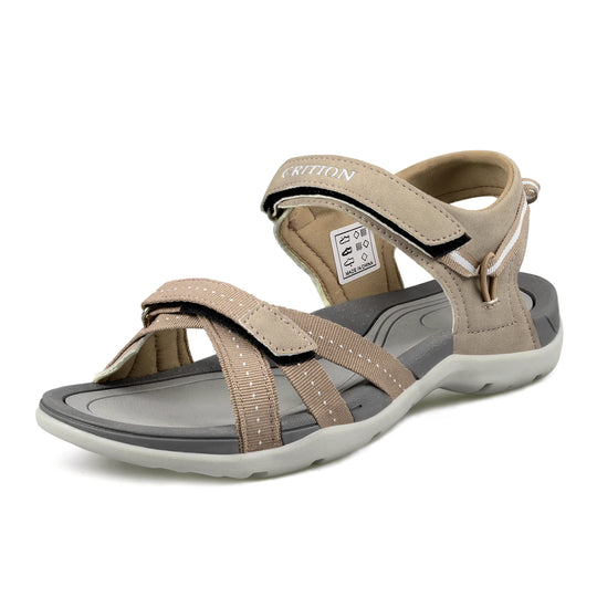 Sandale orthopédique femme style sport léger marron