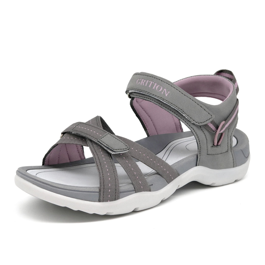Sandale orthopédique femme style sport léger gris