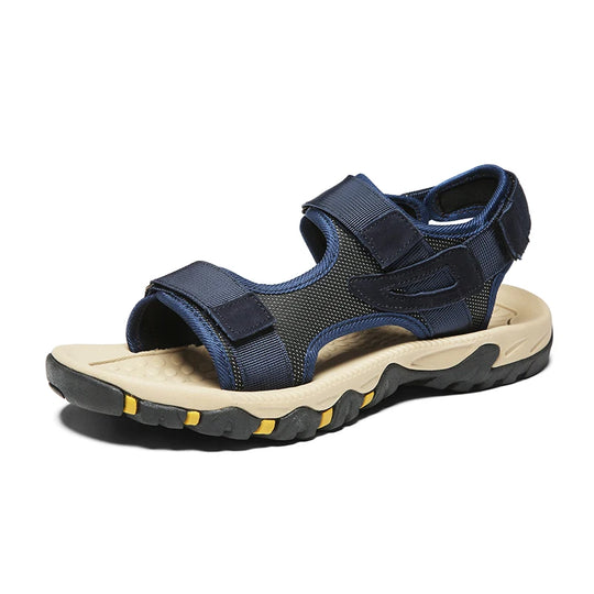 Sandale orthopédique homme robuste et légère bleu