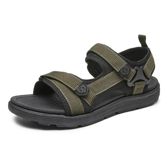 Sandale orthopédique homme à semelle renforcée kaki