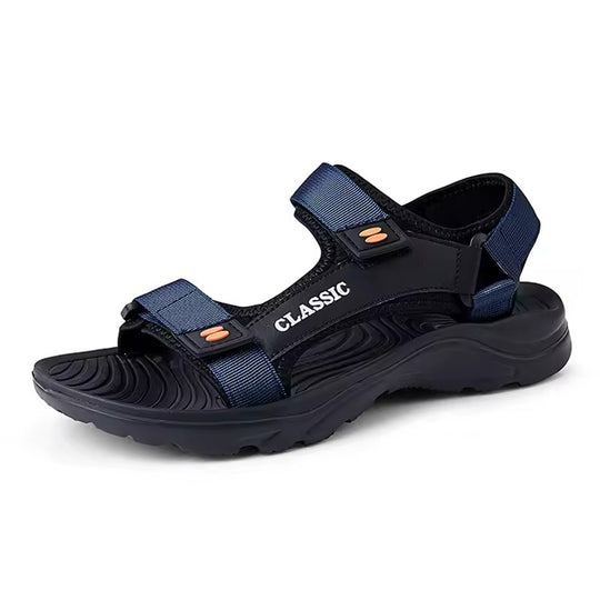 Sandale orthopédique homme sport ajustable bleu