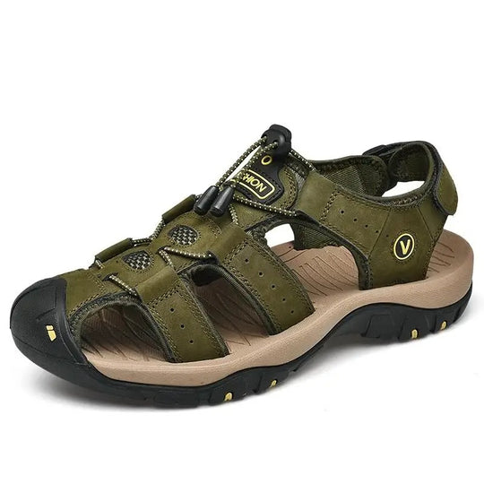 Sandale orthopédique homme tout terrain kaki