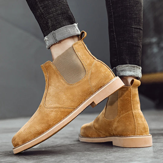 Botte orthopédique homme à enfiler élégante