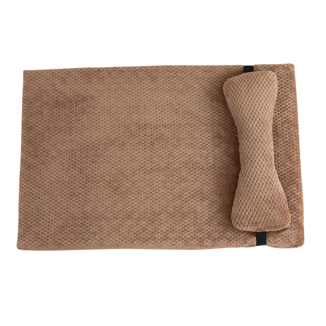Tapis orthopédique chien apaisant avec coussin intégré