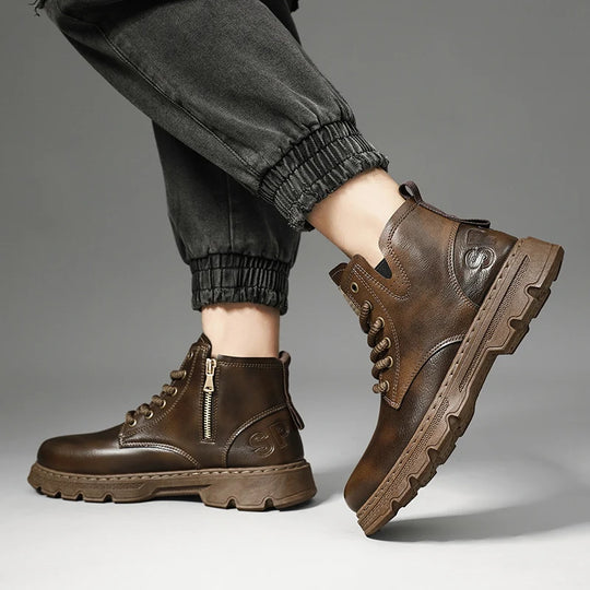 Botte orthopédique homme imperméable et résistante