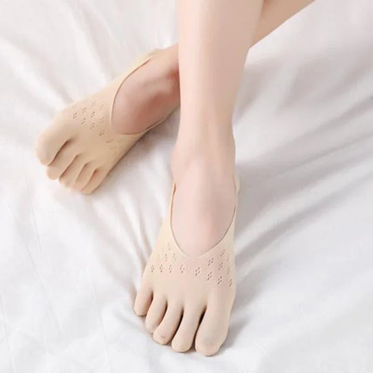 Chaussette orthopédique femme invisible à orteils séparés