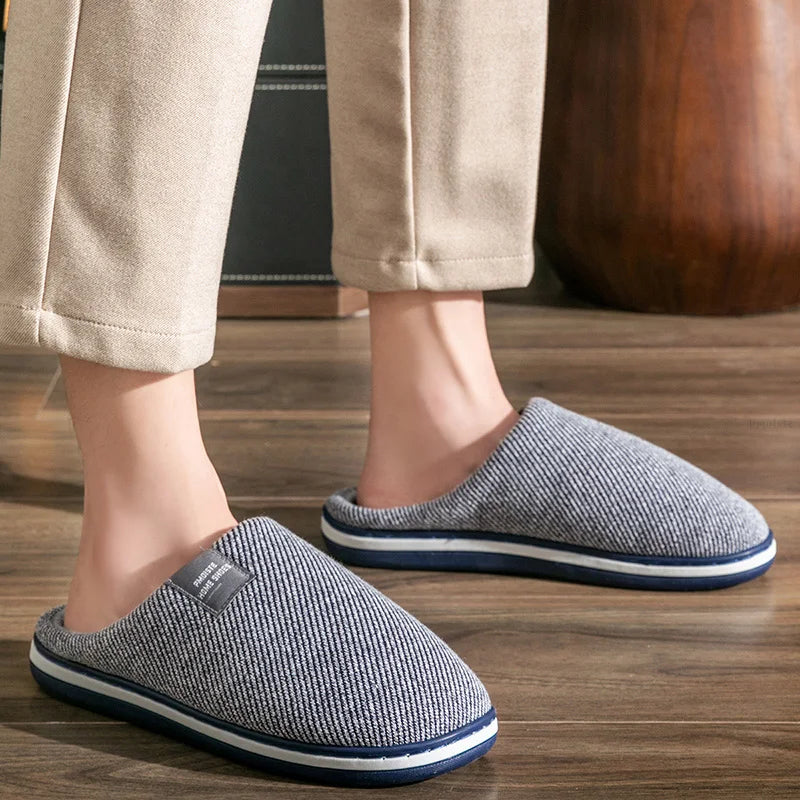 Chausson orthopédique homme rayé esprit rétro
