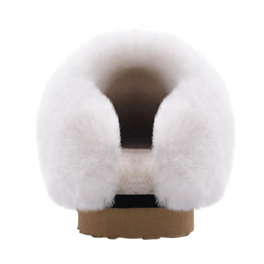 Chausson orthopédique femme bordure en fausse fourrure