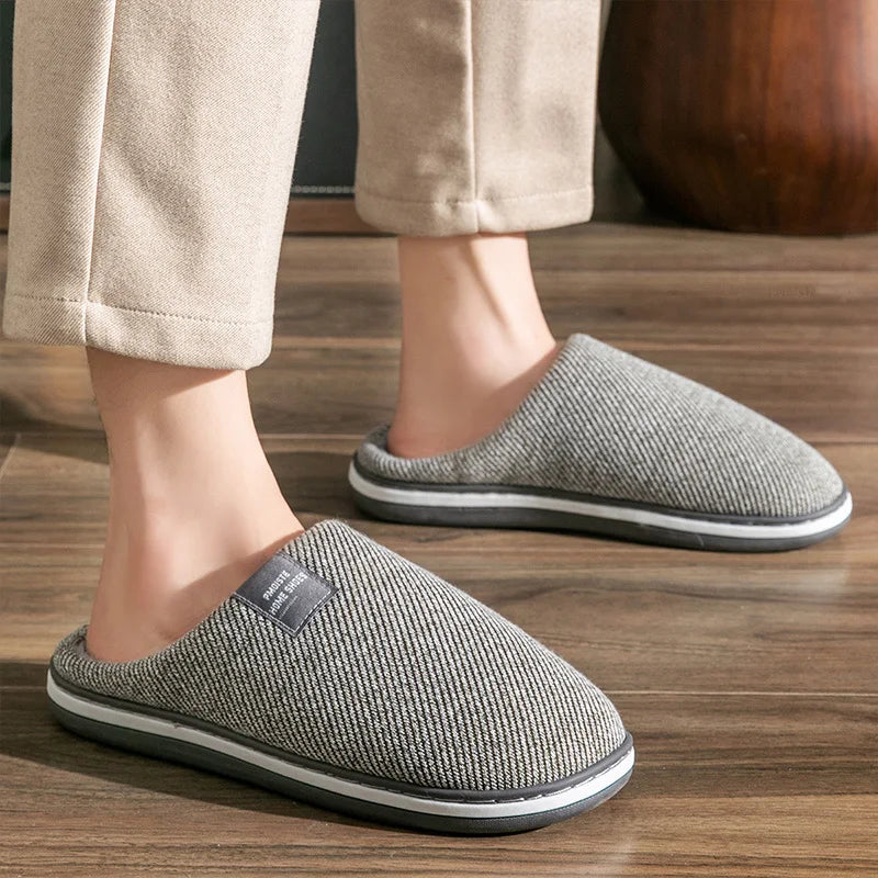 Chausson orthopédique homme rayé esprit rétro