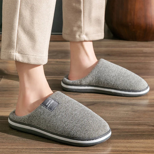 Chausson orthopédique homme rayé esprit rétro