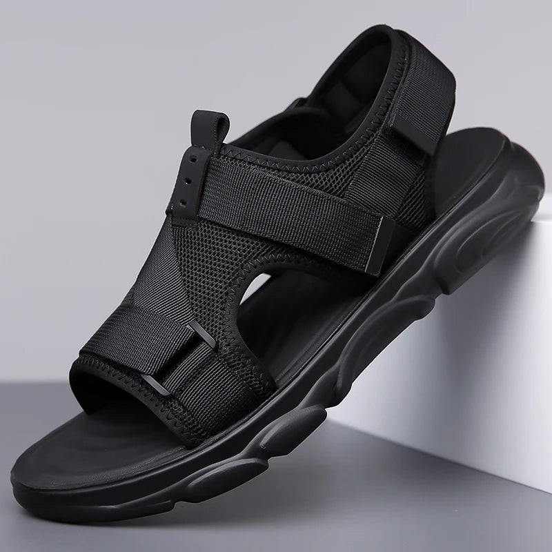 Sandale orthopédique homme à maintien croisé