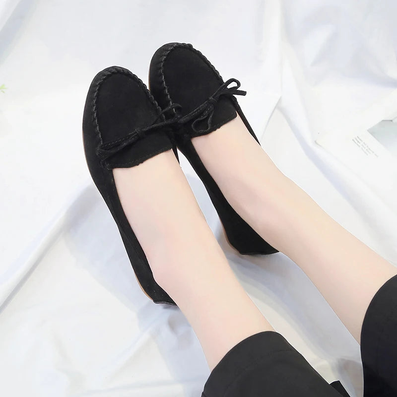 Mocassin orthopédique femme avec nœud élégant