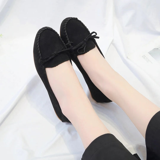 Mocassin orthopédique femme avec nœud élégant