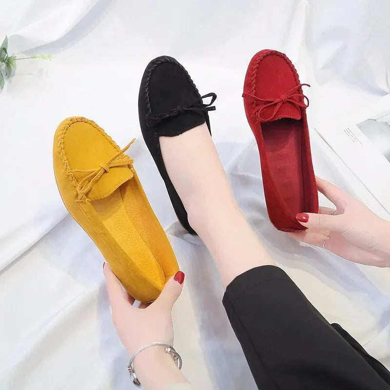 Mocassin orthopédique femme avec nœud élégant