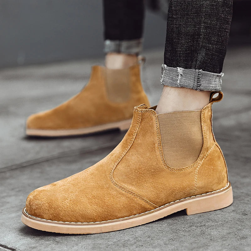 Botte orthopédique homme à enfiler élégante