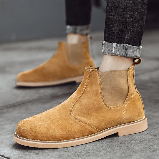 Botte orthopédique homme à enfiler élégante
