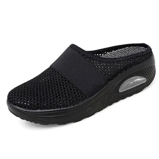 Sabot orthopédique femme avec tissu extensible et soutien