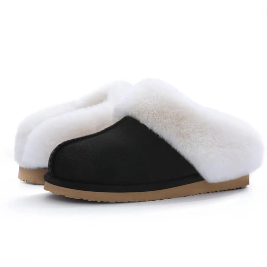 Chausson orthopédique femme bordure en fausse fourrure
