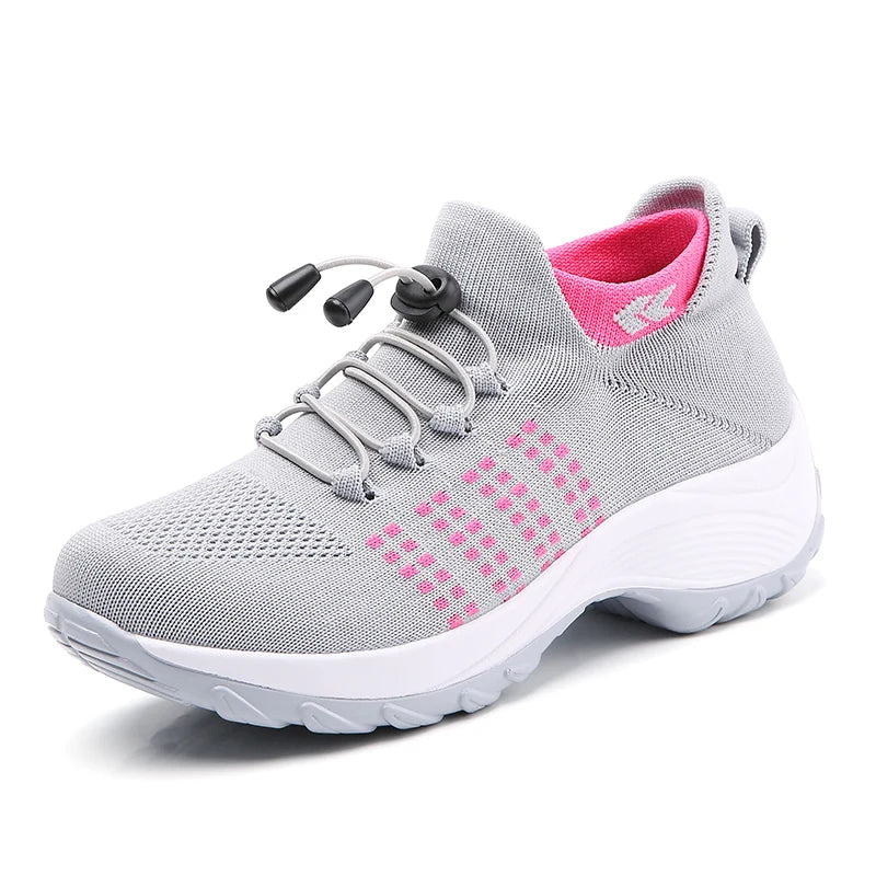 Basket orthopédique femme sport à lacets