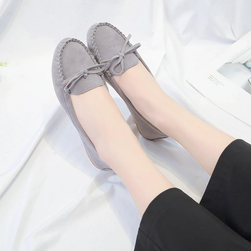 Mocassin orthopédique femme avec nœud élégant
