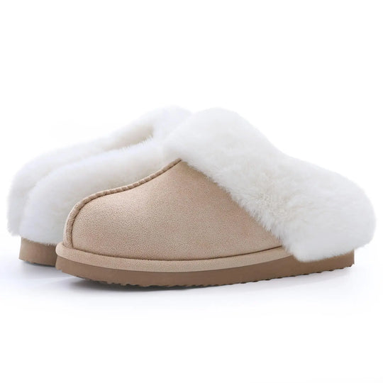 Chausson orthopédique femme bordure en fausse fourrure