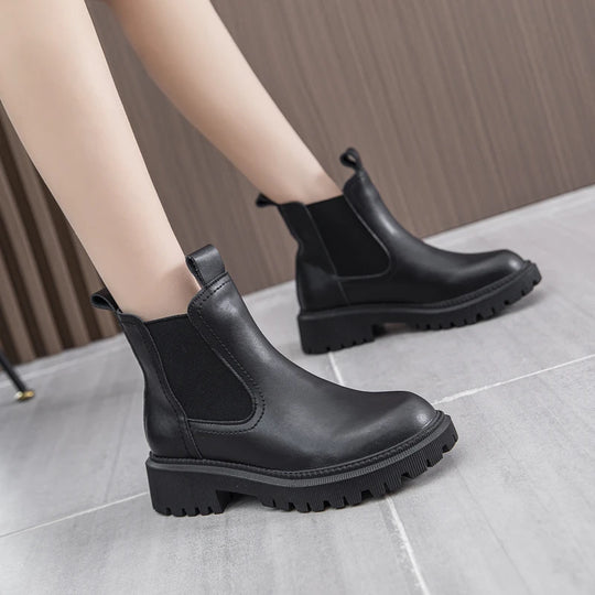 Botte orthopédique femme semelle crantée