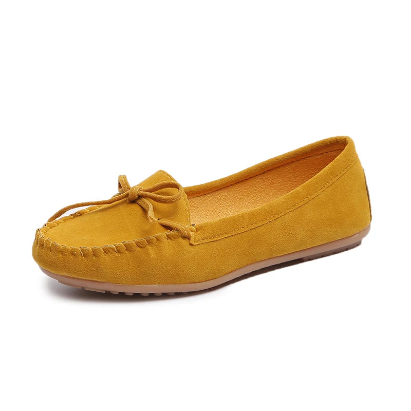 Mocassin orthopédique femme avec nœud élégant