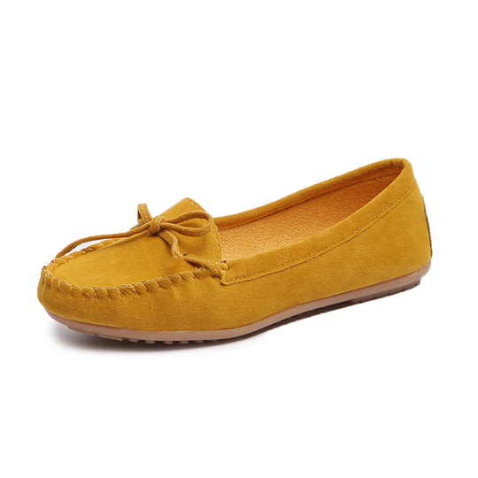 Mocassin orthopédique femme avec nœud élégant