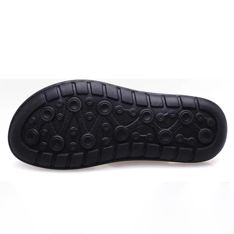 Tong orthopédique homme semelle confort renforcée marron foncé 2