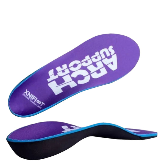 Semelle orthopédique pied plat sport renforcée violet