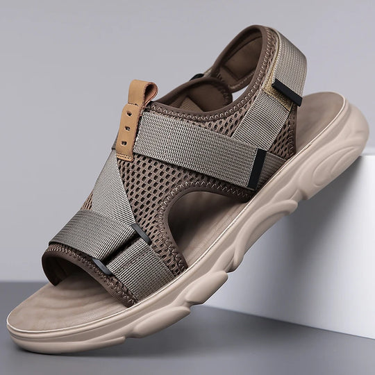 Sandale orthopédique homme à maintien croisé