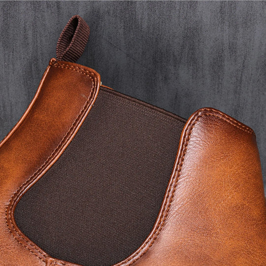 Botte orthopédique homme style vieilli moderne