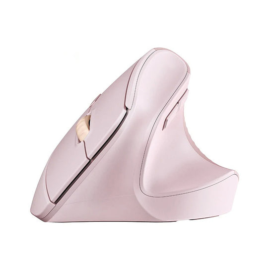 Souris orthopédique sans fil ergonomique Bluetooth rose