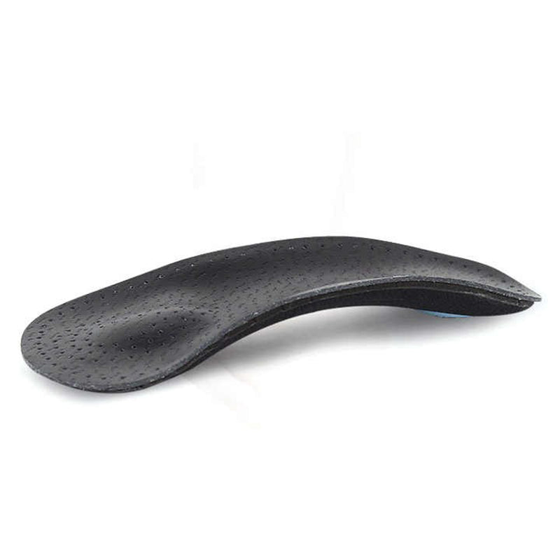 Talonnette orthopédique en cuir soutien plantaire quotidien noir