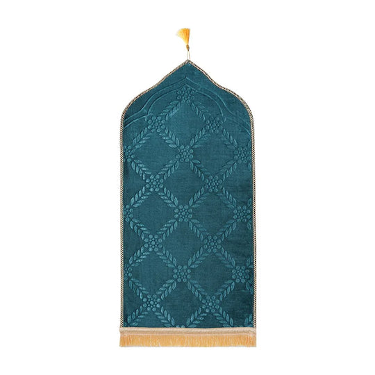 Tapis de prières orthopédique avec rembourrage antidérapant vert