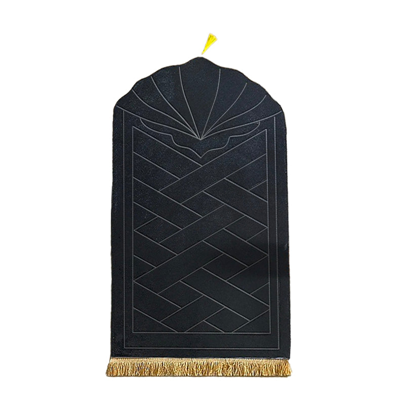 Tapis de prières orthopédique mousse soutien des genoux noir