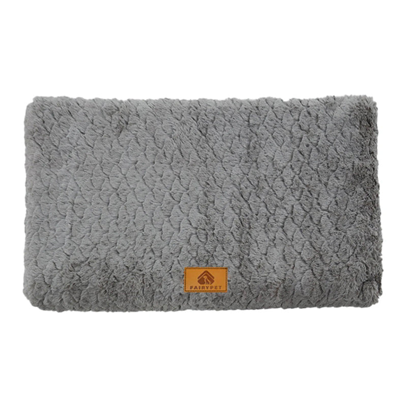 Tapis orthopédique chien déhoussable et lavable gris antracite