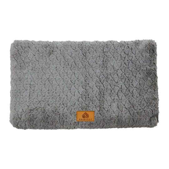 Tapis orthopédique chien déhoussable et lavable gris antracite