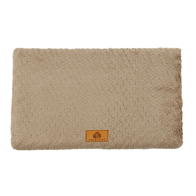 Tapis orthopédique chien déhoussable et lavable marron