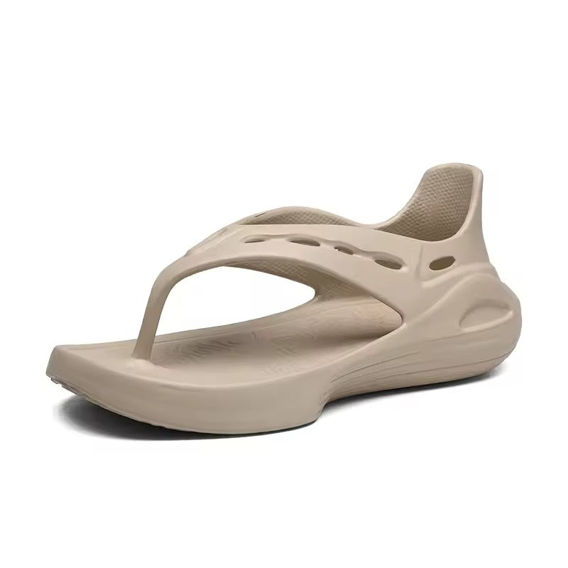 Tong orthopédique femme amortissante beige