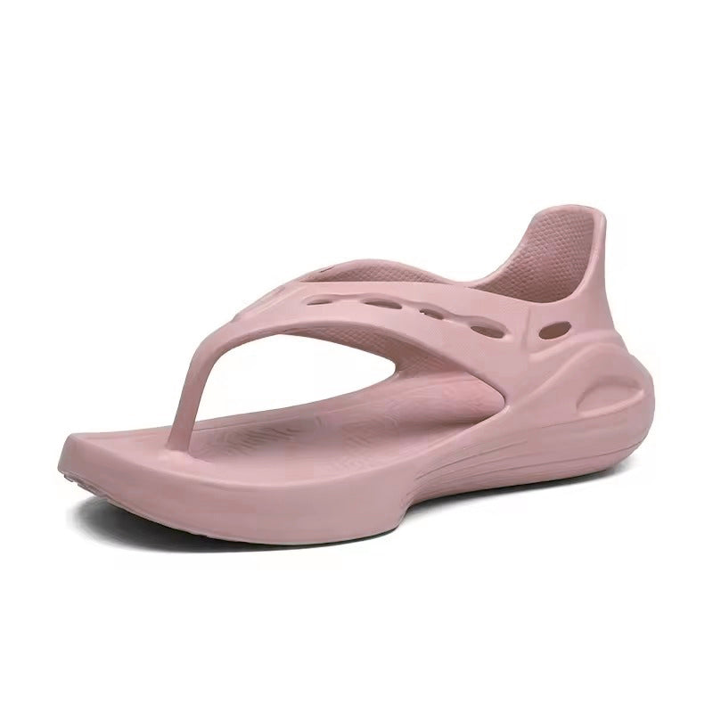 Tong orthopédique femme amortissante rose