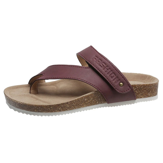 Tong orthopédique femme design ergonomique violet