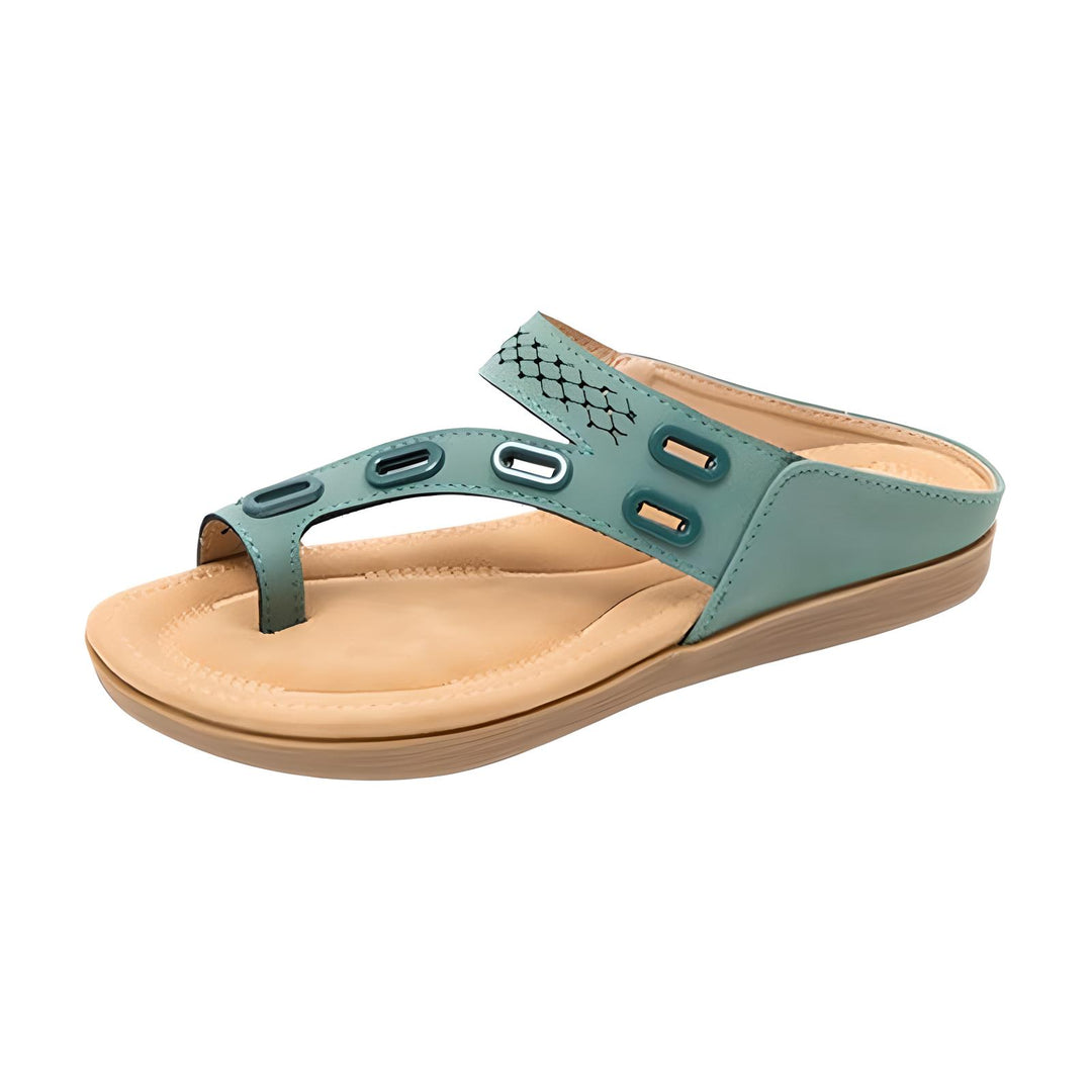 Tong orthopédique femme maintien de la voûte plantaire turquoise