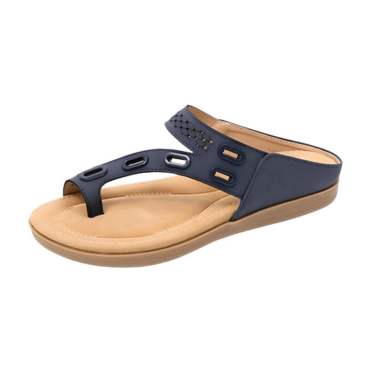 Tong orthopédique femme maintien de la voûte plantaire bleu