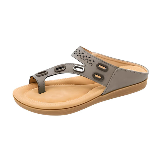 Tong orthopédique femme maintien de la voûte plantaire gris