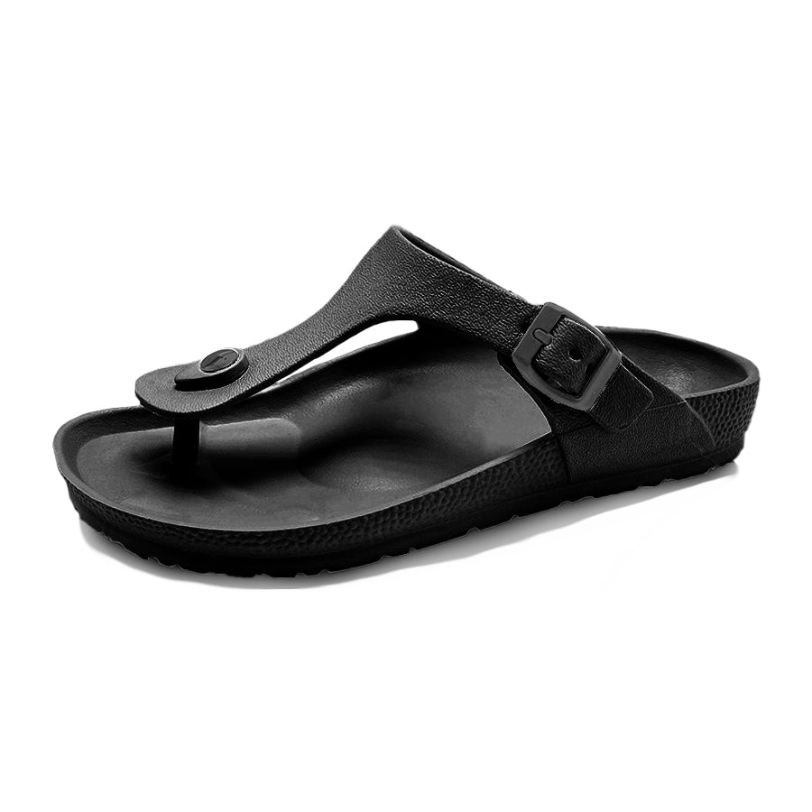Tong orthopédique homme à bride réglable noir