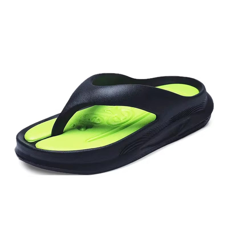 Tong orthopédique homme confort quotidien noir