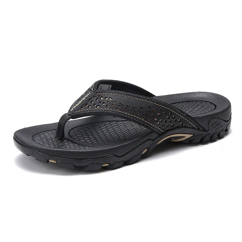 Tong orthopédique homme sport tout-terrain noir