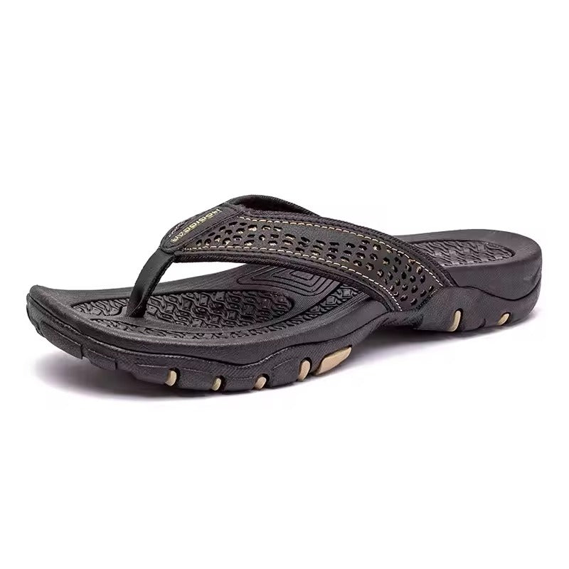 Tong orthopédique homme ultra légère et respirante noir