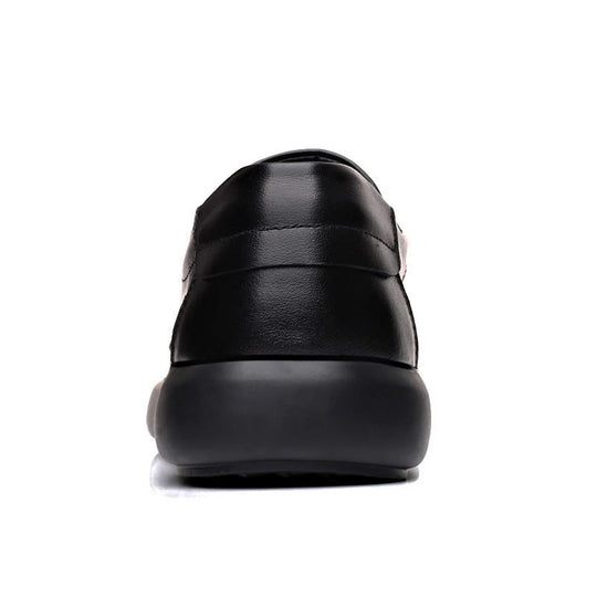 Mocassin orthopédique homme cuir lisse intérieur confort